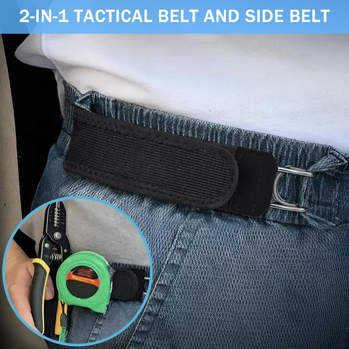 Invisible Tactical Buckleless Elastic Belt