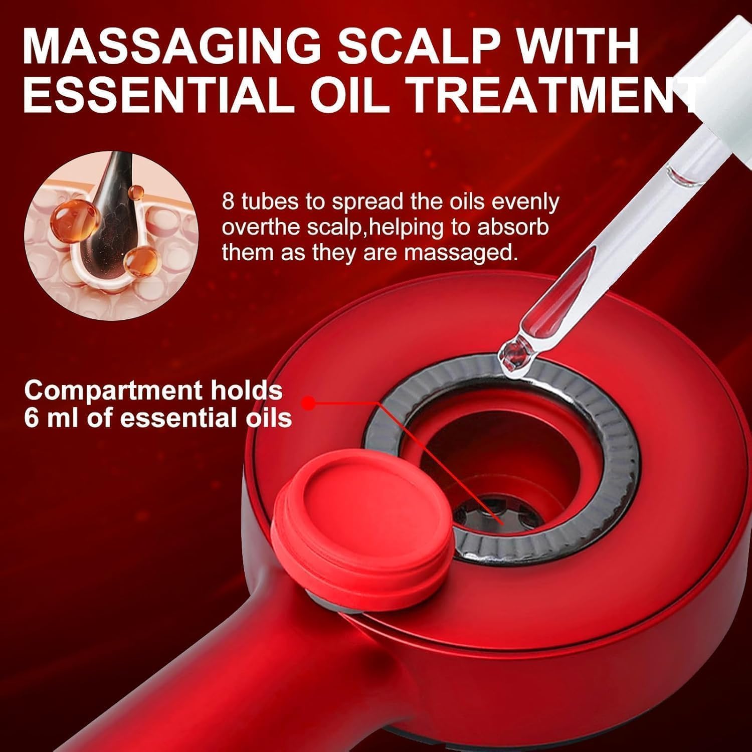 Electric Scalp Massager Oil Applicator