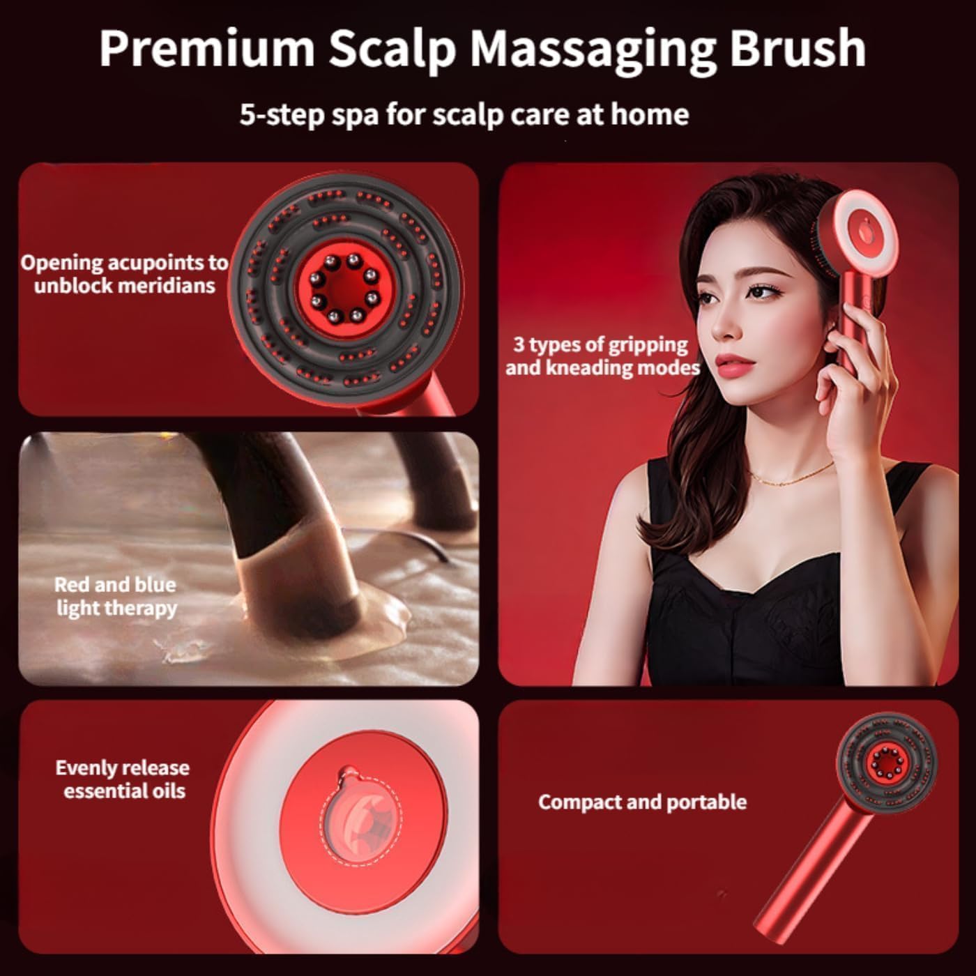 Electric Scalp Massager Oil Applicator
